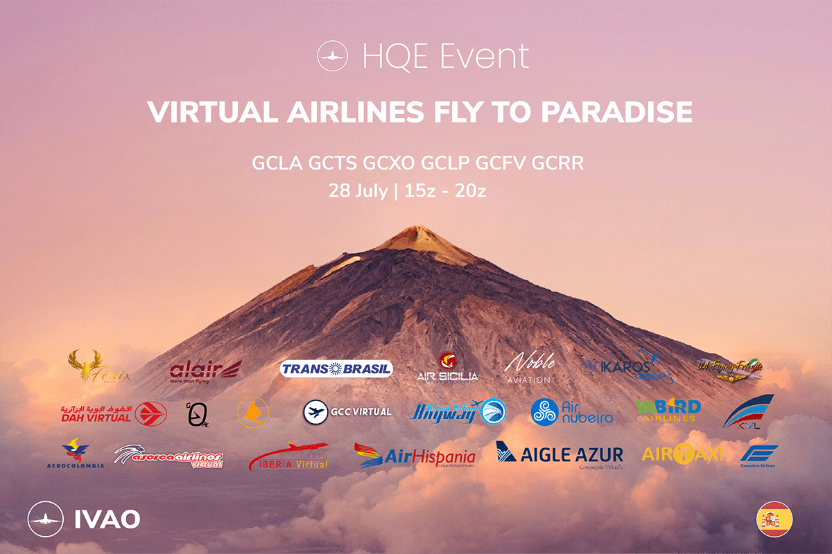 [28 JUL | 15z - 20z] [HQ+ES] Virtual Airlines fly to Paradise